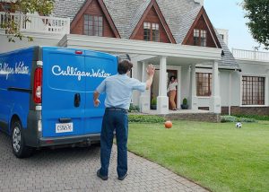Culligan Water being delivered to residential home