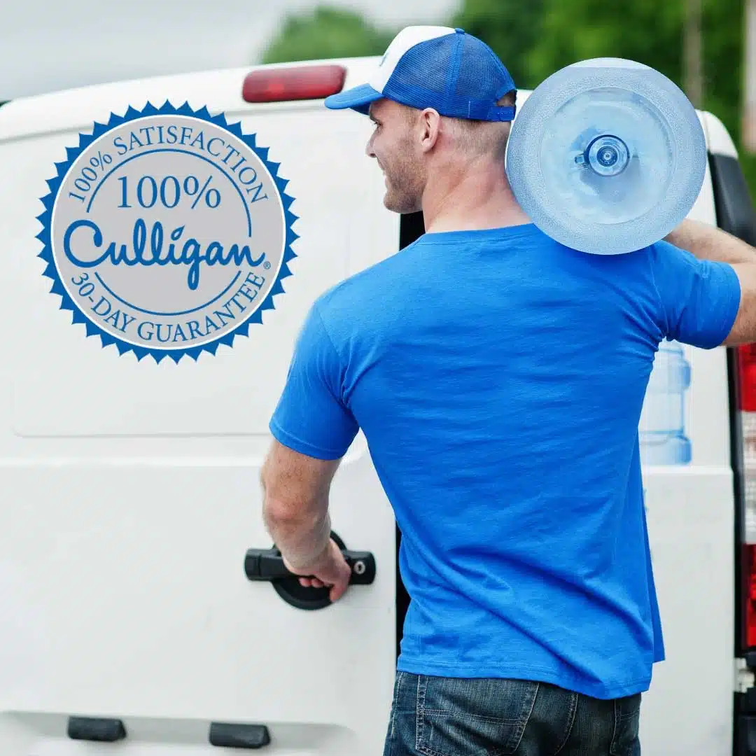 Culligan man delivering bottled water