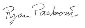 Signature of Ryan Pankonin, Bottled Water Manager at Kentuckiana Culligan in Clarksville IN